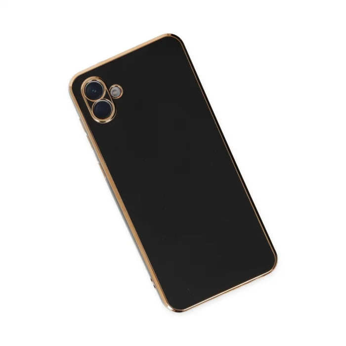 BUĞZ Samsung Galaxy A04 Kılıf Volet Silikon - Siyah