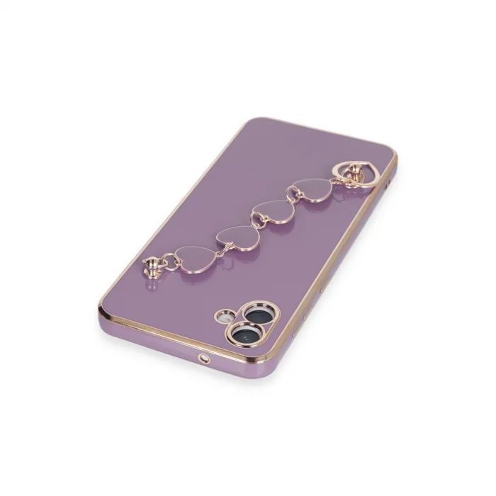 BUĞZ Samsung Galaxy A04e Kılıf Esila Silikon - Mor