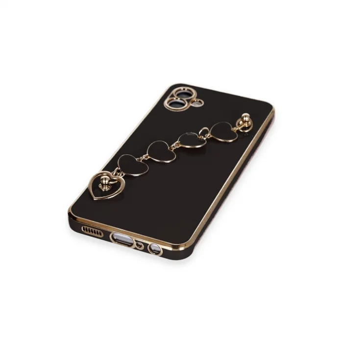 BUĞZ Samsung Galaxy A04e Kılıf Esila Silikon - Siyah