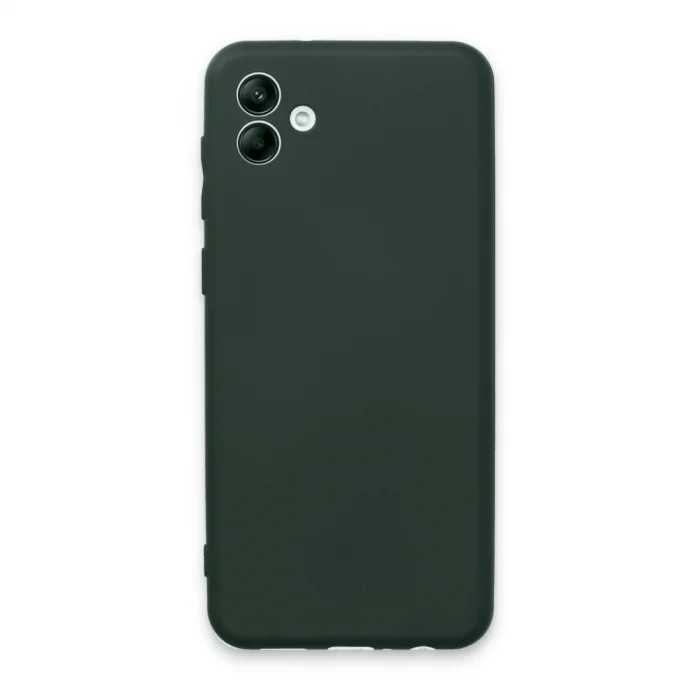 BUĞZ Samsung Galaxy A04e Kılıf First Silikon - Koyu Yeşil