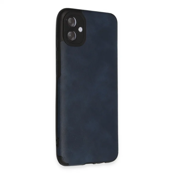 BUĞZ Samsung Galaxy A04e Kılıf Loop Deri Silikon - Lacivert