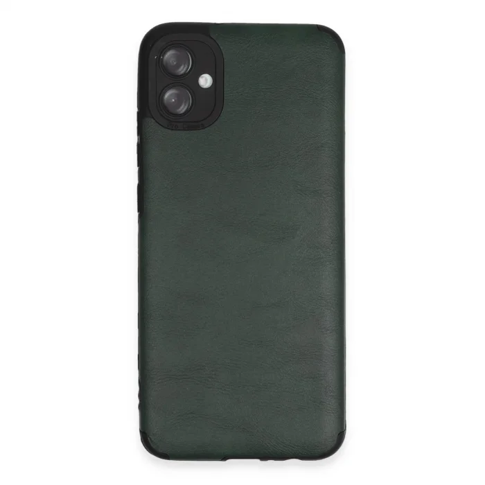 BUĞZ Samsung Galaxy A04e Kılıf Loop Deri Silikon - Yeşil