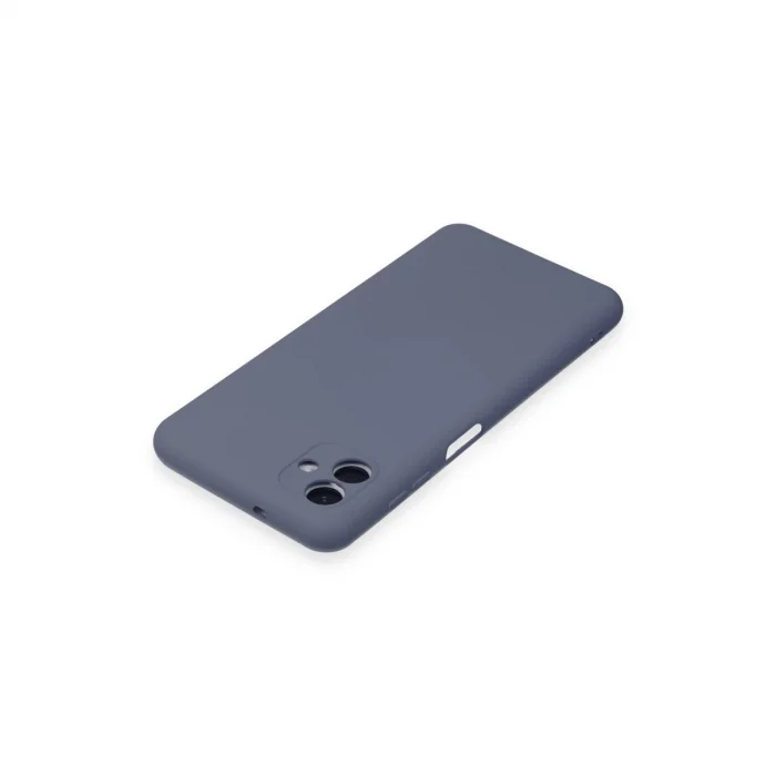 BUĞZ Samsung Galaxy A04e Kılıf Nano İçi Kadife Silikon - Gri