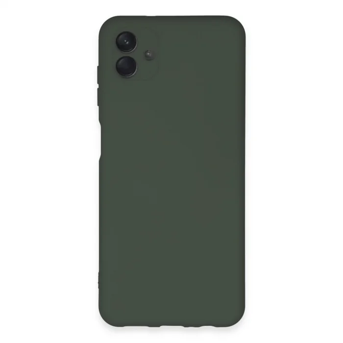 BUĞZ Samsung Galaxy A04e Kılıf Nano İçi Kadife Silikon - Koyu Yeşil