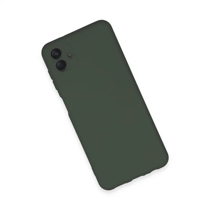 BUĞZ Samsung Galaxy A04e Kılıf Nano İçi Kadife Silikon - Koyu Yeşil