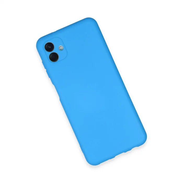 BUĞZ Samsung Galaxy A04e Kılıf Nano İçi Kadife Silikon - Mavi