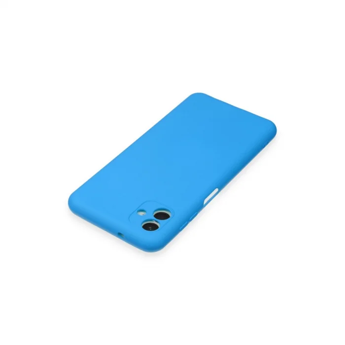 BUĞZ Samsung Galaxy A04e Kılıf Nano İçi Kadife Silikon - Mavi