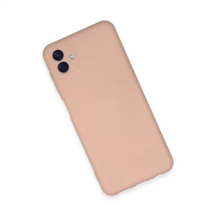 BUĞZ Samsung Galaxy A04e Kılıf Nano İçi Kadife Silikon - Pudra