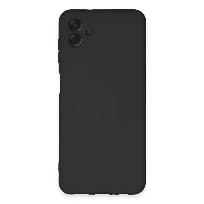 BUĞZ Samsung Galaxy A04e Kılıf Nano İçi Kadife Silikon - Siyah