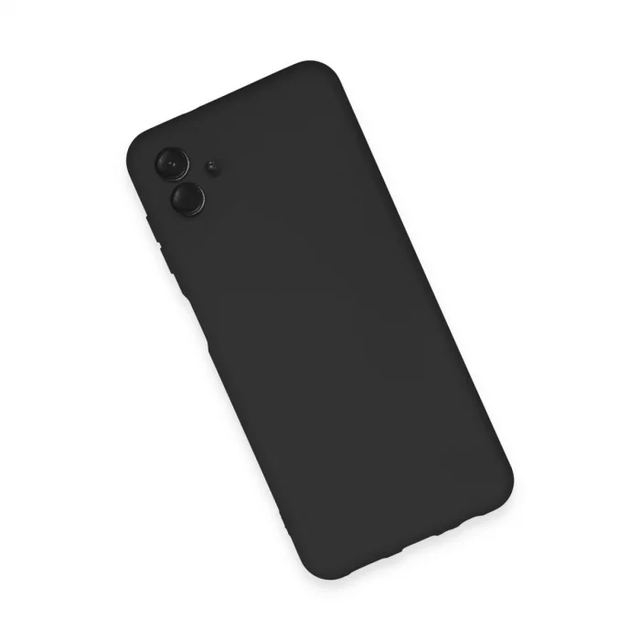 BUĞZ Samsung Galaxy A04e Kılıf Nano İçi Kadife Silikon - Siyah