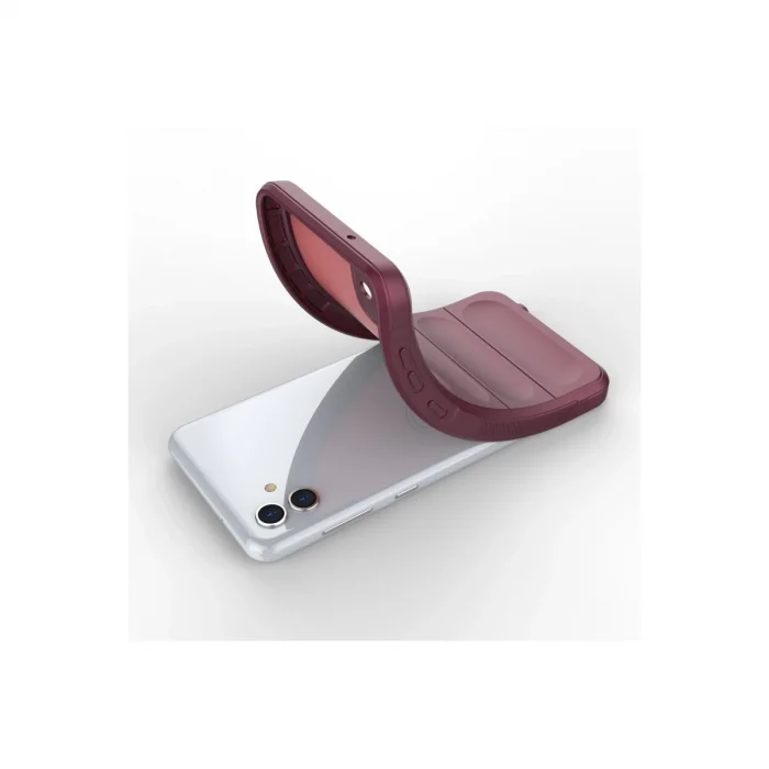BUĞZ Samsung Galaxy A04e Kılıf Optimum Silikon - Bordo