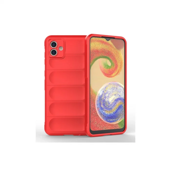 BUĞZ Samsung Galaxy A04e Kılıf Optimum Silikon - Kırmızı
