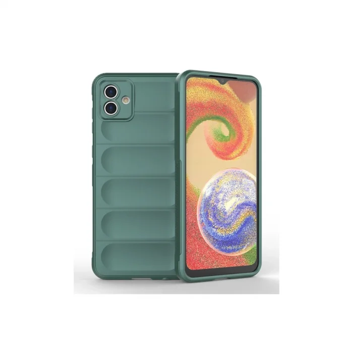 BUĞZ Samsung Galaxy A04e Kılıf Optimum Silikon - Koyu Yeşil