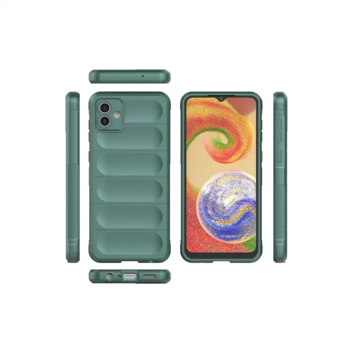 BUĞZ Samsung Galaxy A04e Kılıf Optimum Silikon - Koyu Yeşil