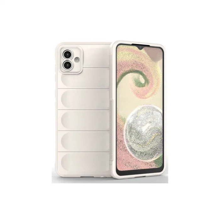 BUĞZ Samsung Galaxy A04e Kılıf Optimum Silikon - Krem