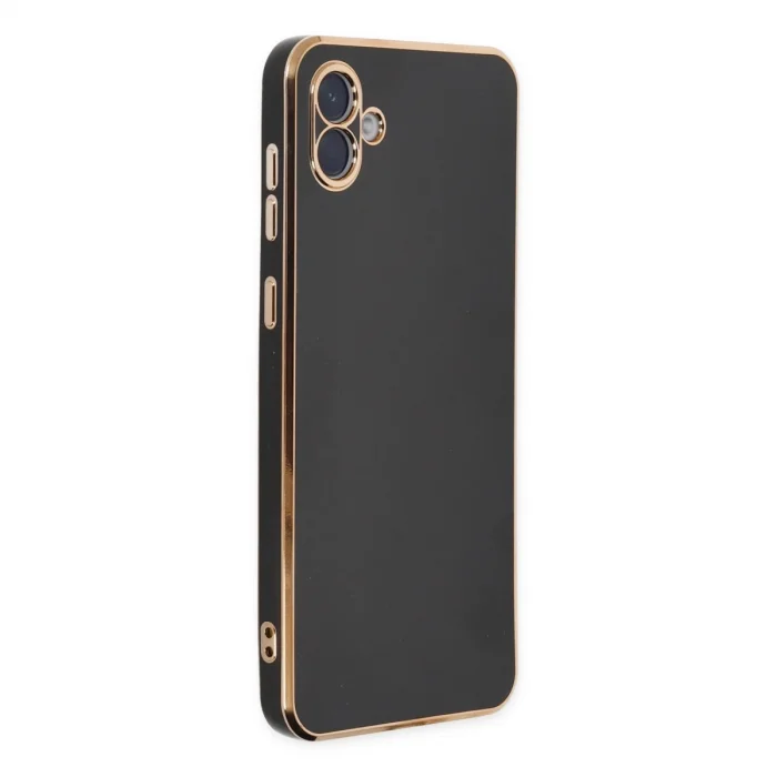 BUĞZ Samsung Galaxy A04e Kılıf Volet Silikon - Siyah