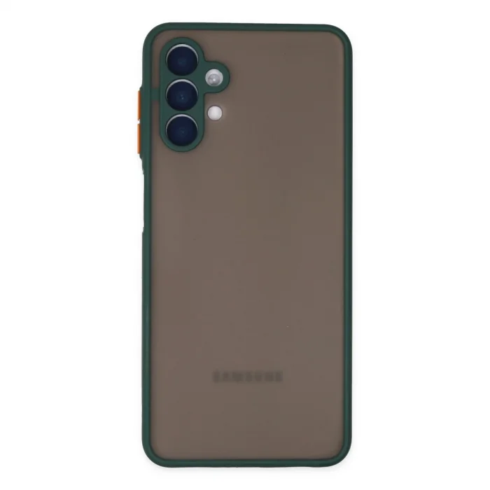 BUĞZ Samsung Galaxy A04s Kılıf Montreal Silikon Kapak - Yeşil