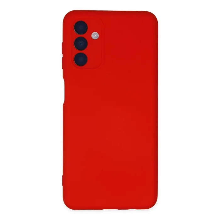 BUĞZ Samsung Galaxy A04s Kılıf Nano İçi Kadife Silikon - Kırmızı
