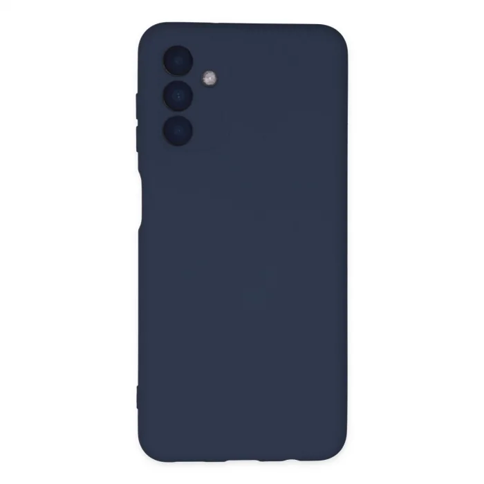 BUĞZ Samsung Galaxy A04s Kılıf Nano İçi Kadife Silikon - Lacivert