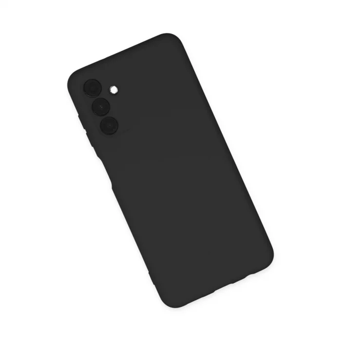 BUĞZ Samsung Galaxy A04s Kılıf Nano İçi Kadife Silikon - Siyah
