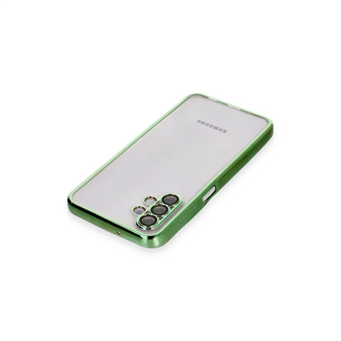 BUĞZ Samsung Galaxy A04s Kılıf Razer Lensli Silikon - Yeşil