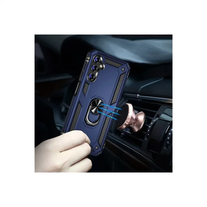 BUĞZ Samsung Galaxy A04s Kılıf Sofya Yüzüklü Silikon Kapak - Rose