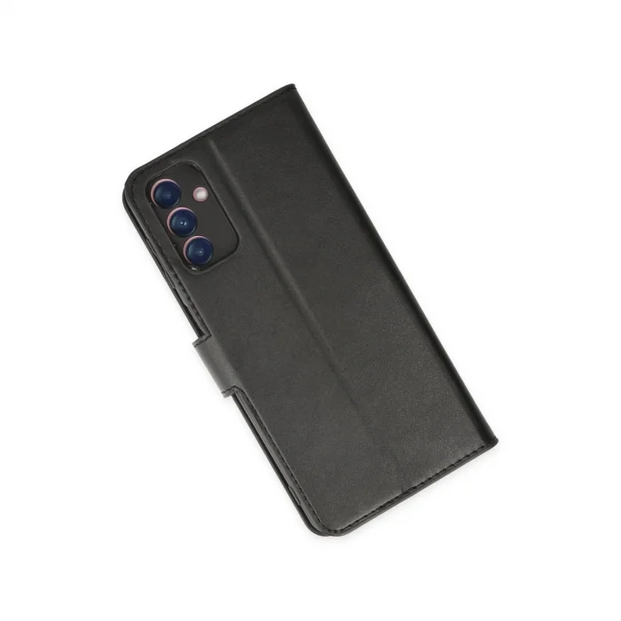 BUĞZ Samsung Galaxy A04s Kılıf Trend S Plus Kapaklı Kılıf - Siyah