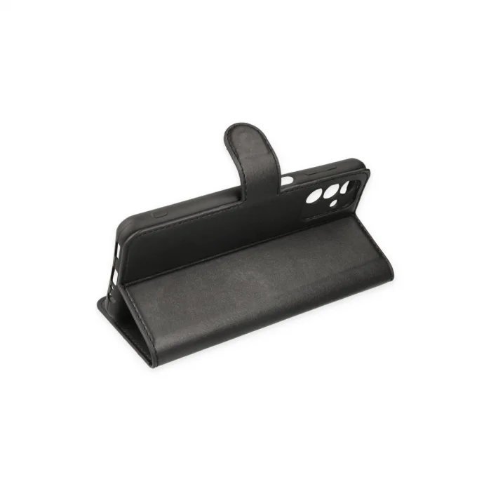 BUĞZ Samsung Galaxy A04s Kılıf Trend S Plus Kapaklı Kılıf - Siyah