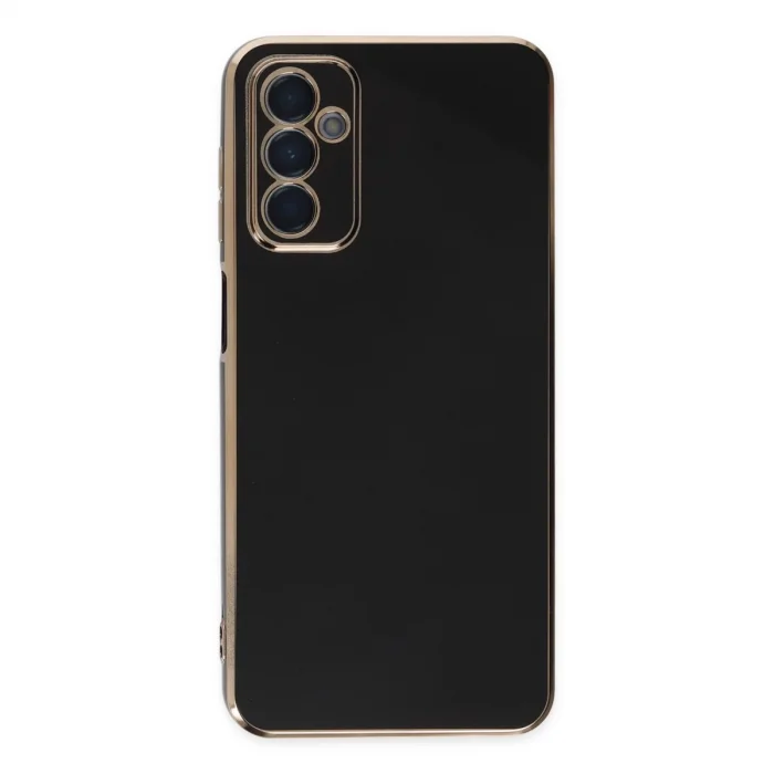 BUĞZ Samsung Galaxy A04s Kılıf Volet Silikon - Siyah