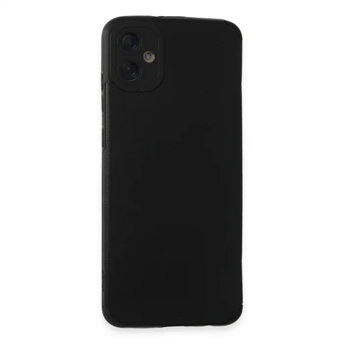 BUĞZ Samsung Galaxy A05 Kılıf Loop Deri Silikon - Siyah