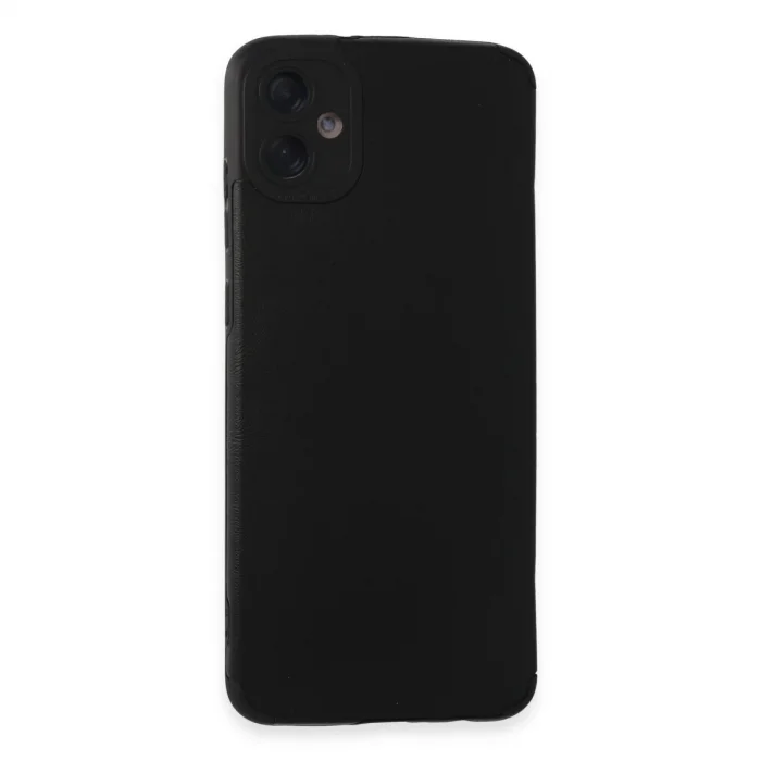 BUĞZ Samsung Galaxy A05 Kılıf Loop Deri Silikon - Siyah
