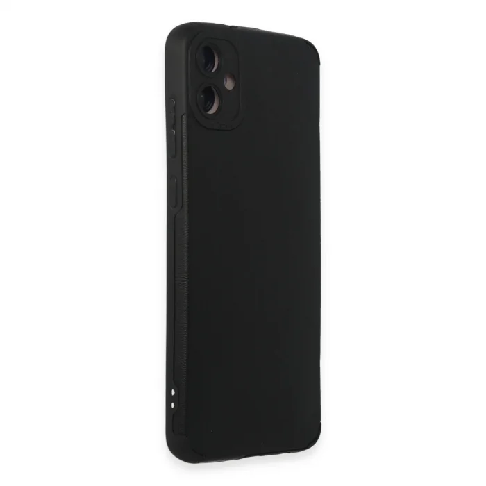 BUĞZ Samsung Galaxy A05 Kılıf Loop Deri Silikon - Siyah
