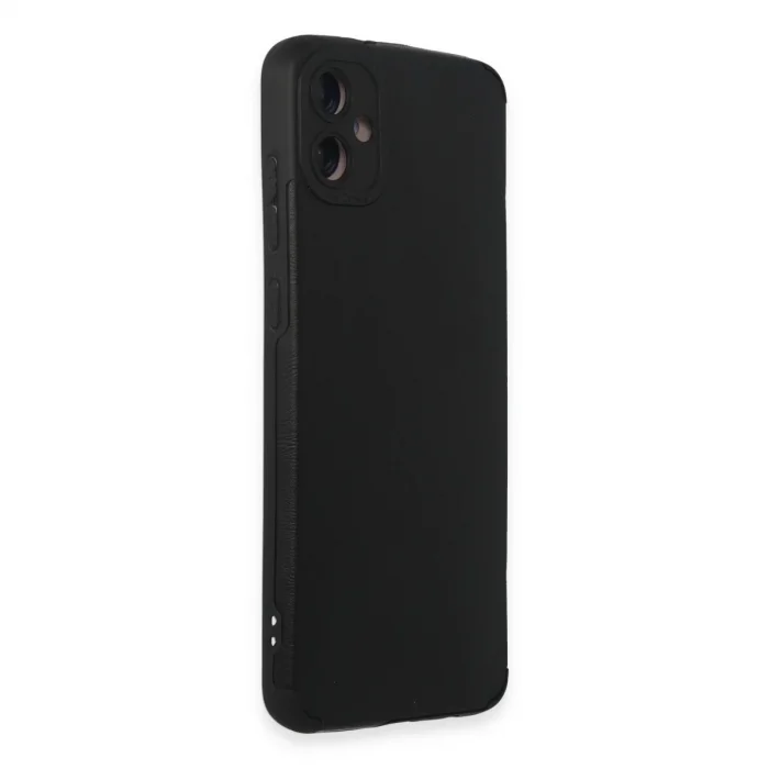 BUĞZ Samsung Galaxy A05 Kılıf Loop Deri Silikon - Siyah