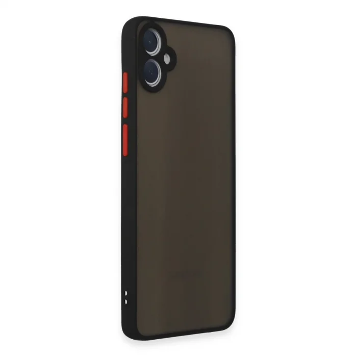 BUĞZ Samsung Galaxy A05 Kılıf Montreal Silikon Kapak - Siyah