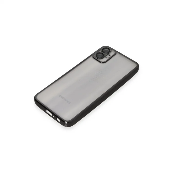 BUĞZ Samsung Galaxy A05 Kılıf Razer Lensli Silikon - Siyah