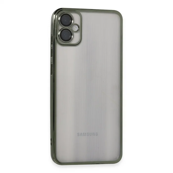 BUĞZ Samsung Galaxy A05 Kılıf Razer Lensli Silikon - Yeşil