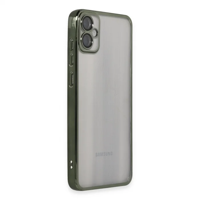 BUĞZ Samsung Galaxy A05 Kılıf Razer Lensli Silikon - Yeşil
