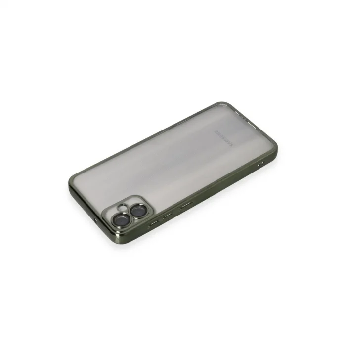 BUĞZ Samsung Galaxy A05 Kılıf Razer Lensli Silikon - Yeşil