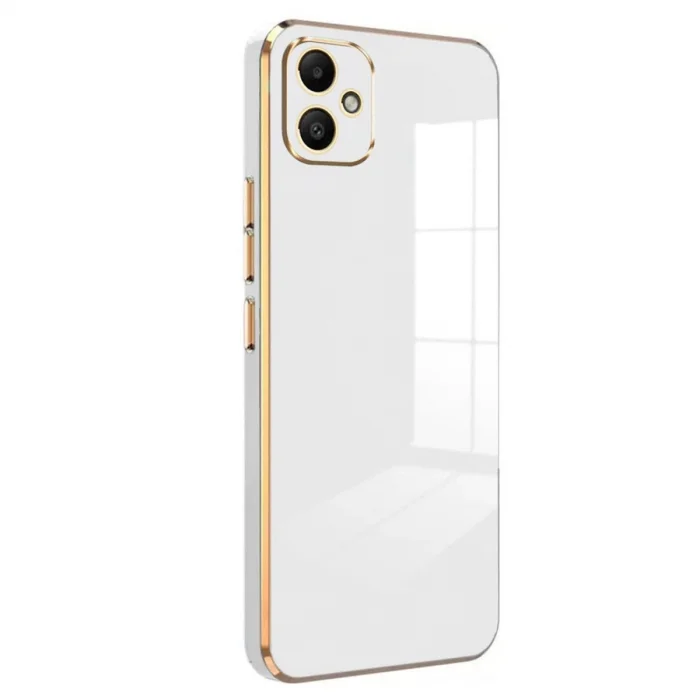 BUĞZ Samsung Galaxy A05 Kılıf Volet Silikon - Beyaz