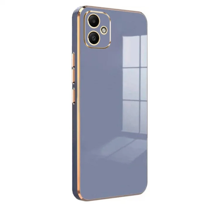BUĞZ Samsung Galaxy A05 Kılıf Volet Silikon - Mavi
