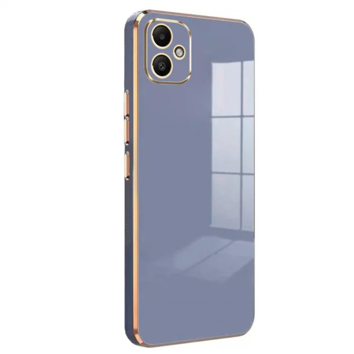 BUĞZ Samsung Galaxy A05 Kılıf Volet Silikon - Mavi