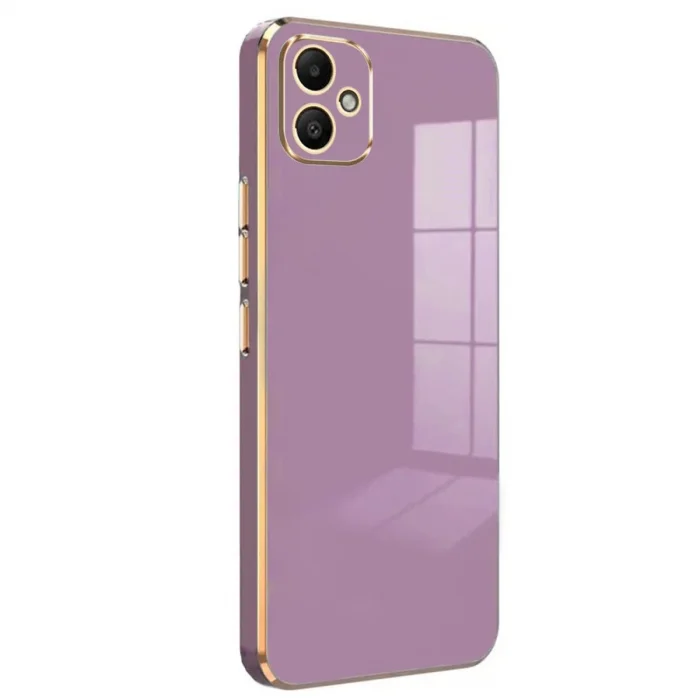 BUĞZ Samsung Galaxy A05 Kılıf Volet Silikon - Mor