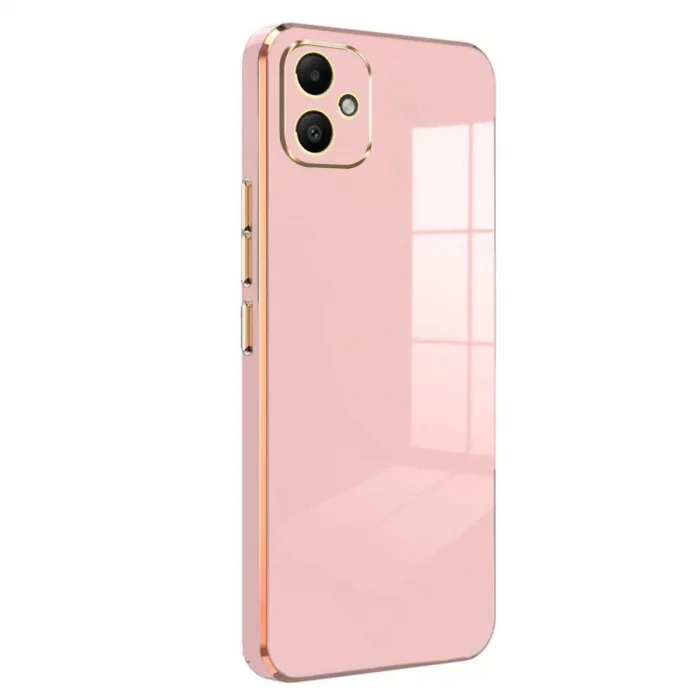 BUĞZ Samsung Galaxy A05 Kılıf Volet Silikon - Pembe