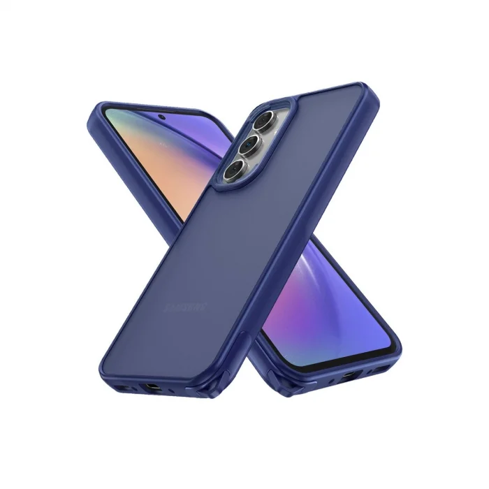 BUĞZ Samsung Galaxy A05s Kılıf Elegant Kapak - Lacivert