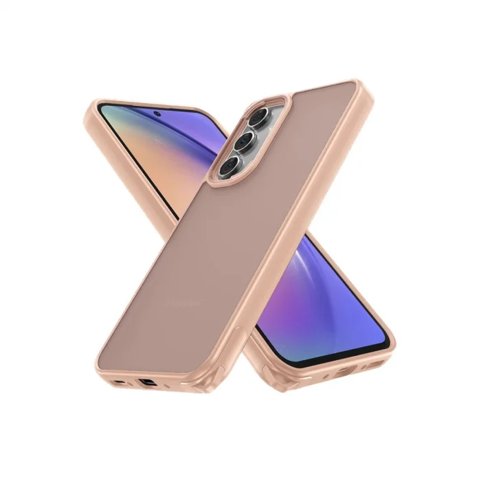 BUĞZ Samsung Galaxy A05s Kılıf Elegant Kapak - Pudra