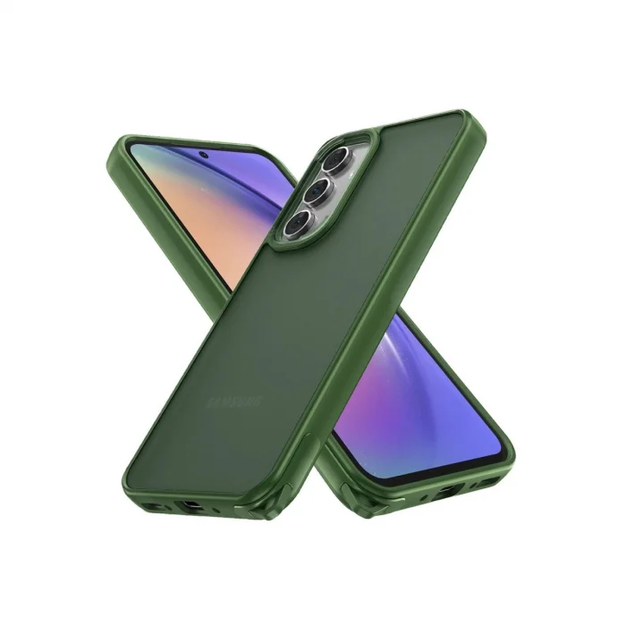 BUĞZ Samsung Galaxy A05s Kılıf Elegant Kapak - Yeşil