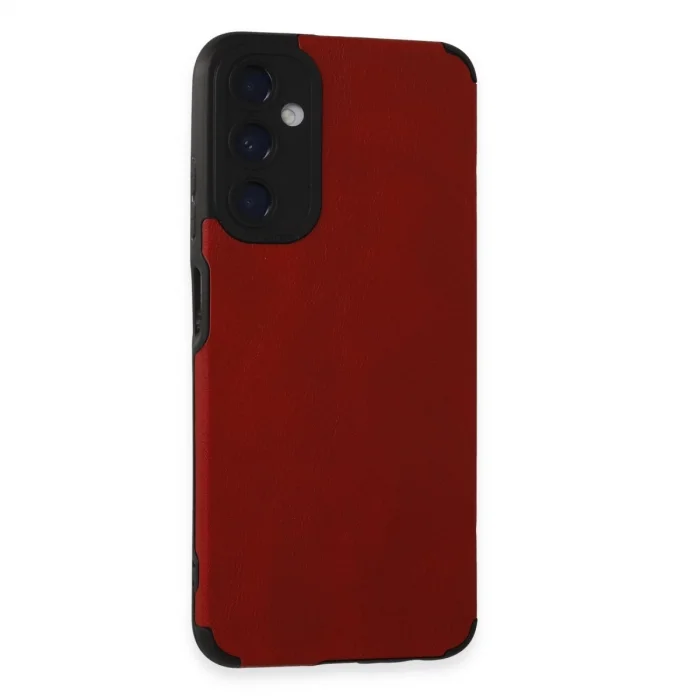 BUĞZ Samsung Galaxy A05s Kılıf Loop Deri Silikon - Kırmızı