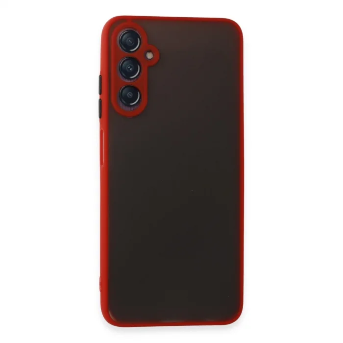 BUĞZ Samsung Galaxy A05s Kılıf Montreal Silikon Kapak - Kırmızı