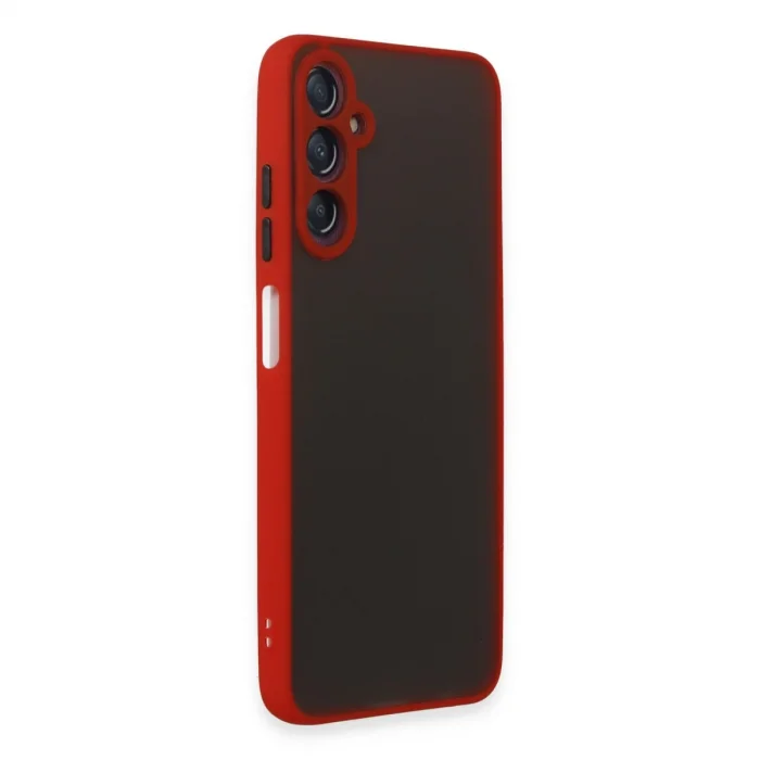 BUĞZ Samsung Galaxy A05s Kılıf Montreal Silikon Kapak - Kırmızı