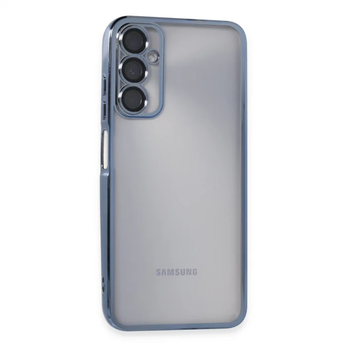 BUĞZ Samsung Galaxy A05s Kılıf Razer Lensli Silikon - Açık Mavi